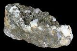Pyrite On Calcite & Quartz - El Hammam Mine, Morocco #80372-3